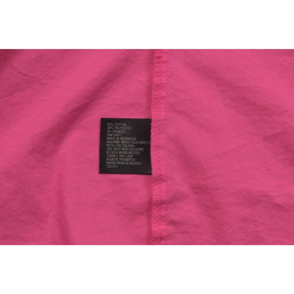 Worthington Stunning Pink Sleeveless Ruffle Front Blouse Top Size XL Cotton NEW - Picture 7 of 8